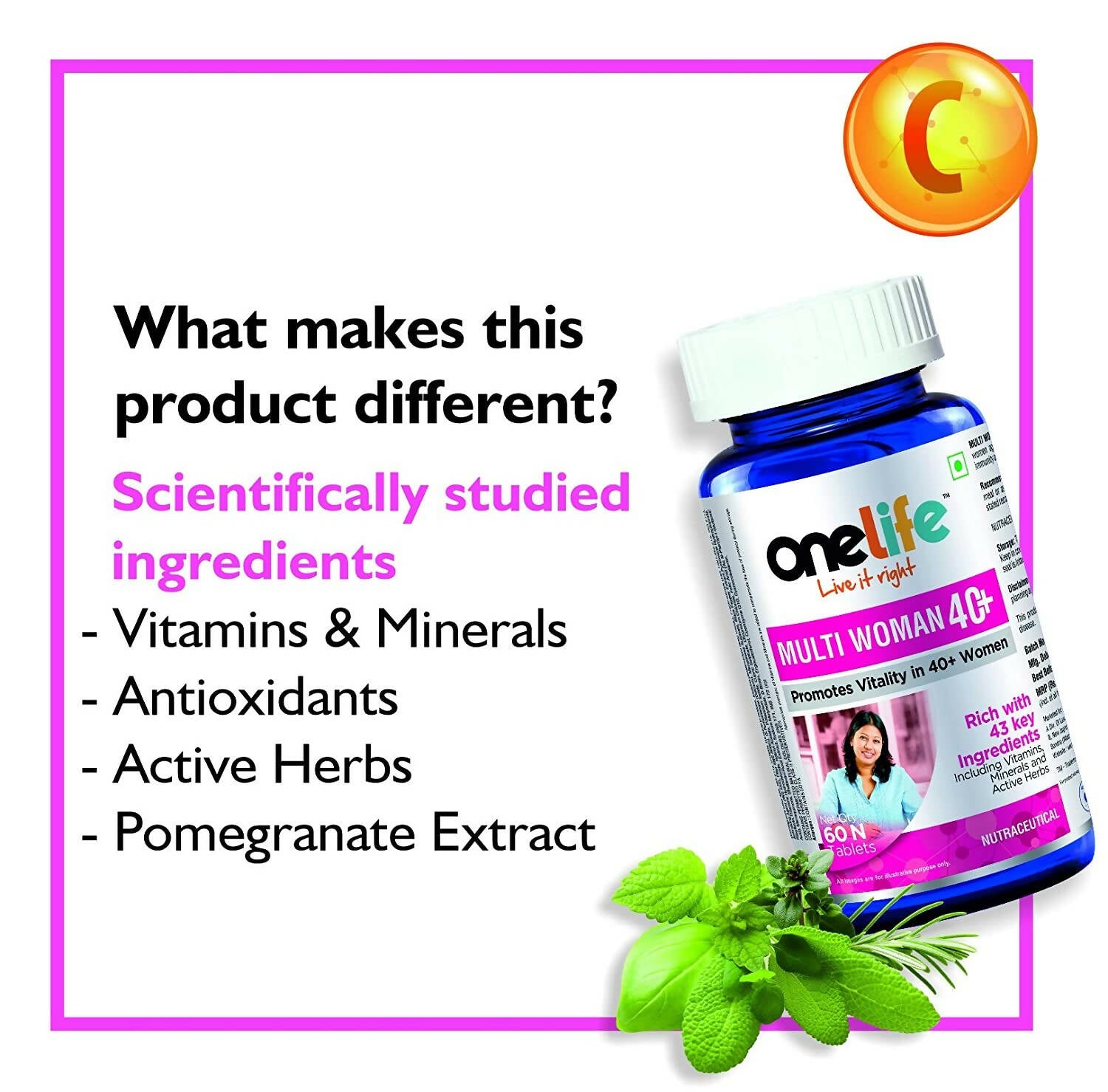 Onelife Multi Woman Multivitamin For 40+ Women Tablets - Distacart