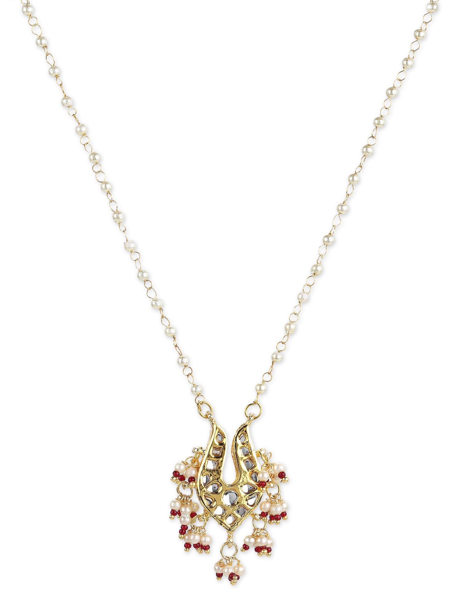 Gold-Plated Brass Necklace - Ruby Raang - Distacart