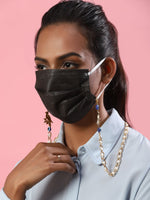 Thumbnail for Gold-Plated Pearl Beaded Mask Chain - Ruby Raang - Distacart