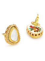 Thumbnail for Gold-Plated Triangular Studs Earrings - Ruby Raang - Distacart