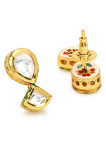 Thumbnail for Gold-Toned Circular Studs Earrings - Ruby Raang - Distacart