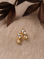 Thumbnail for Gold-Toned Circular Studs Earrings - Ruby Raang - Distacart