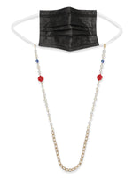 Thumbnail for White Embellsihed Mask Chain - Ruby Raang - Distacart