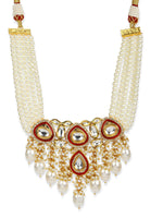 Thumbnail for White Brass Gold-Plated Necklace - Ruby Raang - Distacart