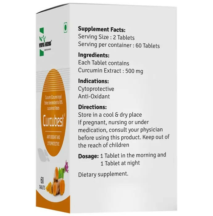 Vidya Herbs Curcubest Tablet - Distacart