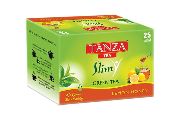 Tanza Tea Slim Green Tea Bags Lemon Honey - Distacart