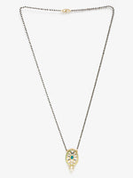 Thumbnail for Black Gold-Plated Kundan Mangalsutra - Ruby Raang - Distacart