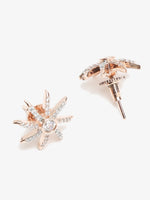 Thumbnail for Rose Gold Contemporary Drop Earrings - Ruby Raang - Distacart