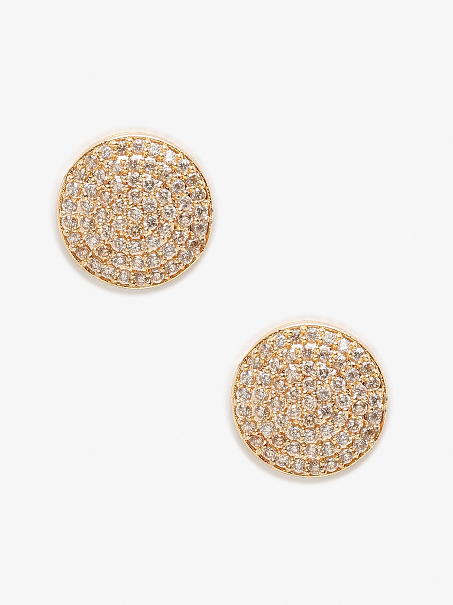 Rose Gold Contemporary Studs Earrings - Ruby Raang - Distacart