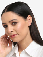 Thumbnail for Gold-Plated Pink Floral Studs Earrings - Ruby Raang - Distacart