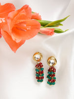 Thumbnail for Multicoloured Contemporary Drop Earrings - Ruby Raang - Distacart