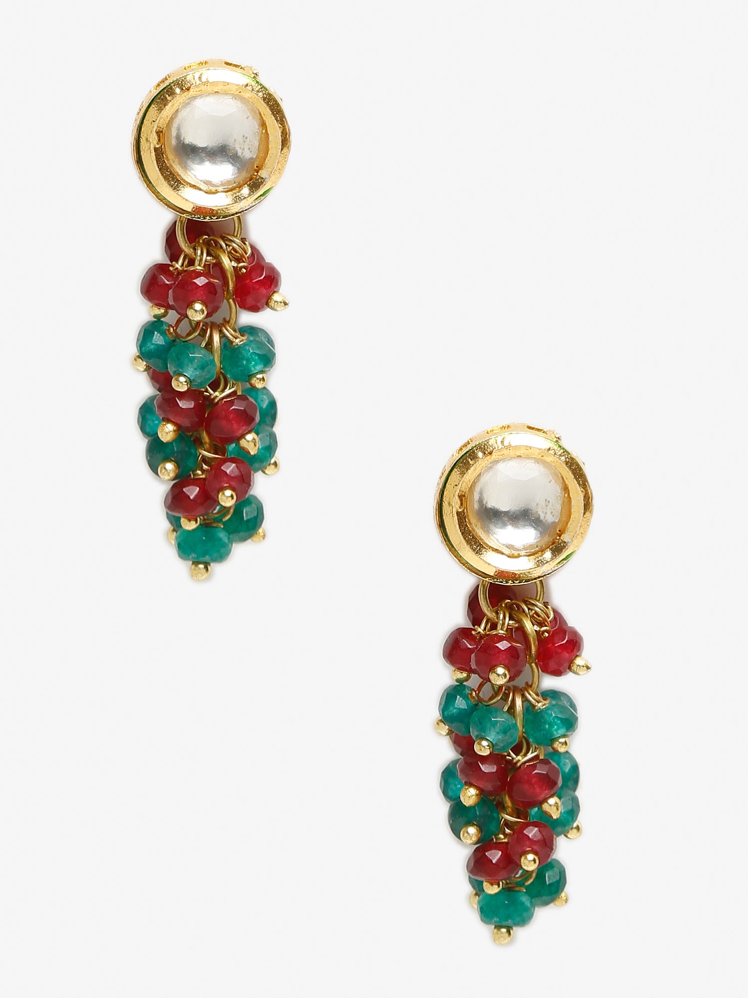 Multicoloured Contemporary Drop Earrings - Ruby Raang - Distacart