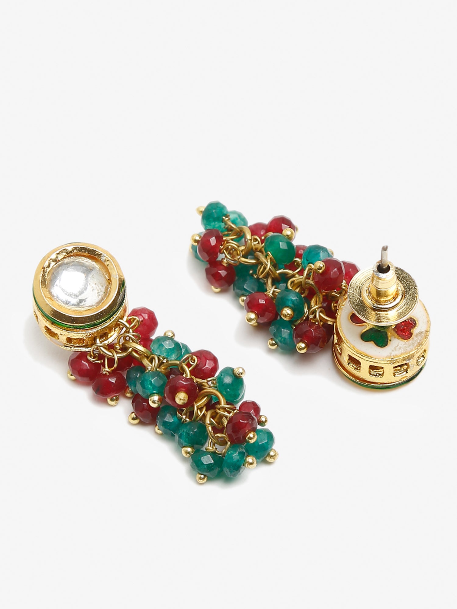 Multicoloured Contemporary Drop Earrings - Ruby Raang - Distacart