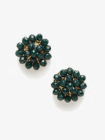 Thumbnail for Green Contemporary Studs Earrings - Ruby Raang - Distacart