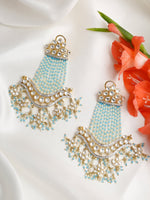 Thumbnail for Blue Contemporary Drop Earrings - Ruby Raang - Distacart