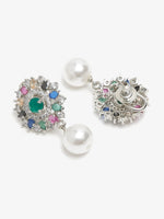 Thumbnail for Multicoloured Floral Drop Earrings - Ruby Raang - Distacart