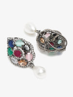 Thumbnail for Multicoloured Contemporary Drop Earrings - Ruby Raang - Distacart