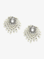 Thumbnail for White Contemporary Drop Earrings - Ruby Raang - Distacart