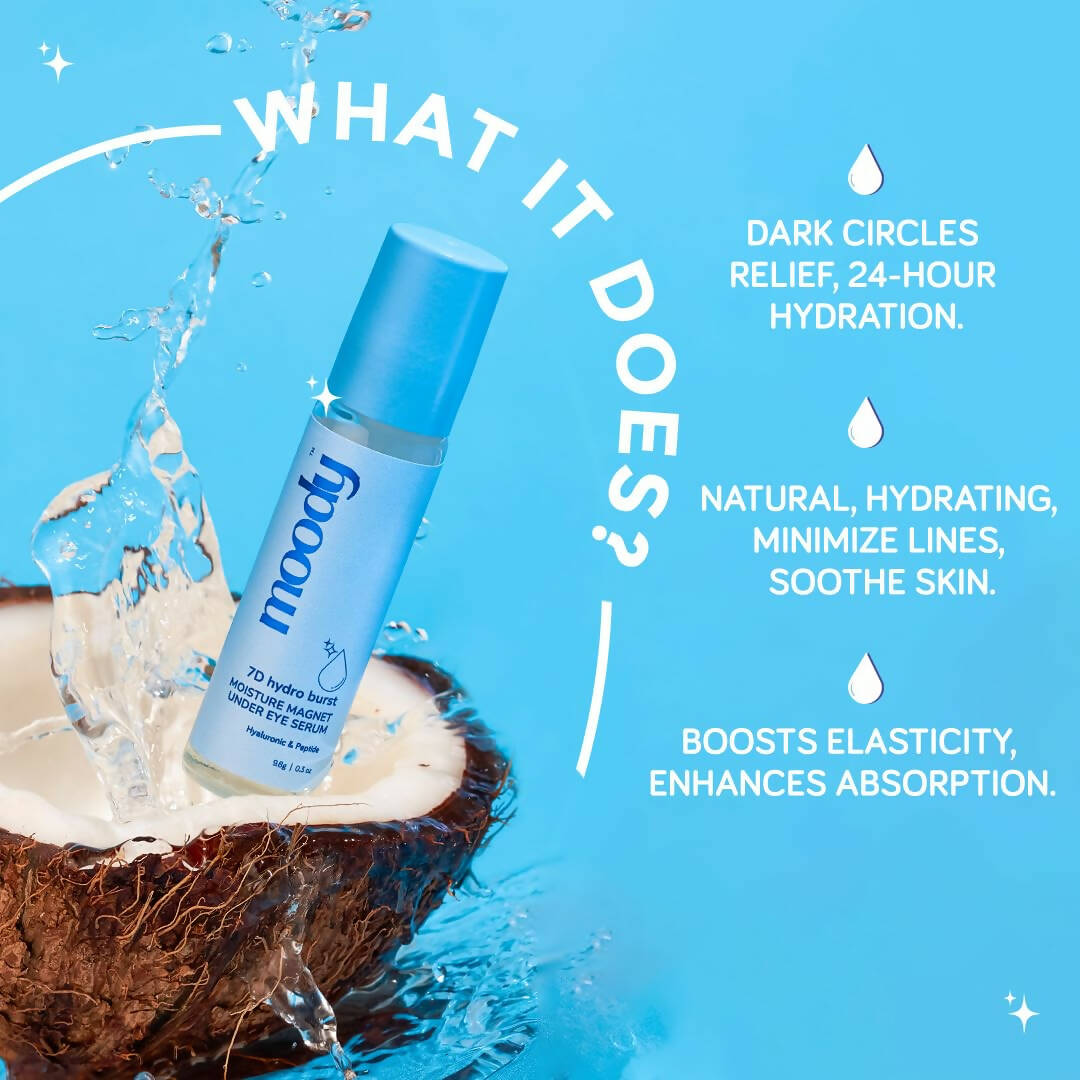 Moody 7D Hydro Burst Under Eye Roll On Serum - Distacart