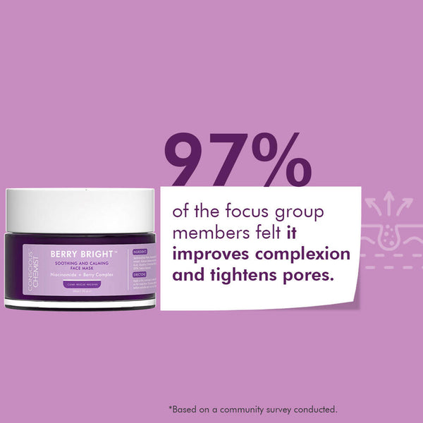 Conscious Chemist Berry Bright Soothing & Calming Gel Mask - Distacart