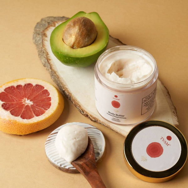 Tvam Grapefruit Peach Avocado Body Butter - Distacart