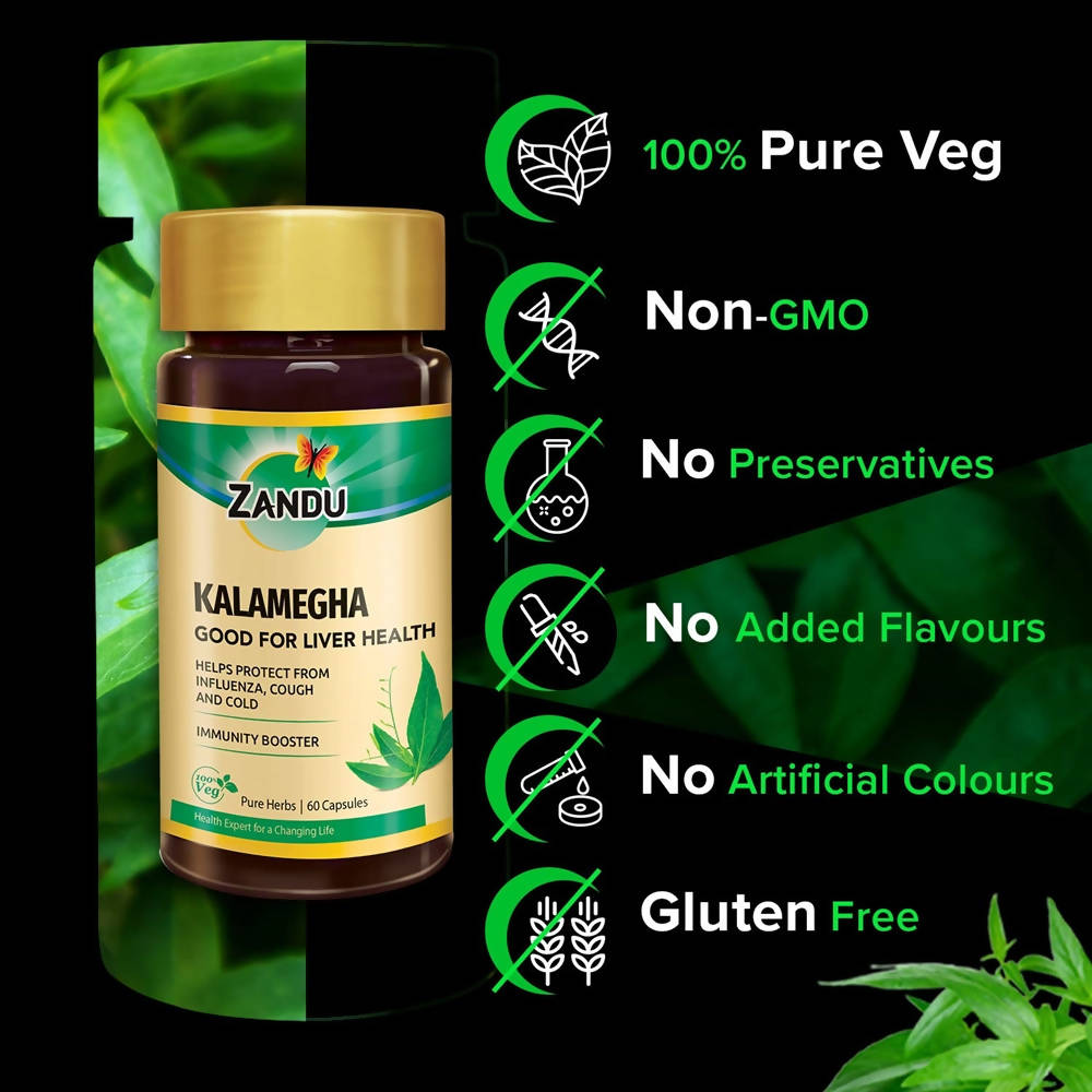 Zandu Kalamegha Good For Liver Health Capsules benefits
