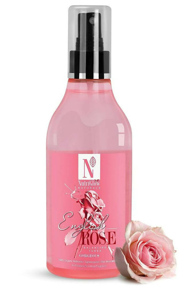 NutriGlow NATURAL'S English Rose Balance Toner - Distacart