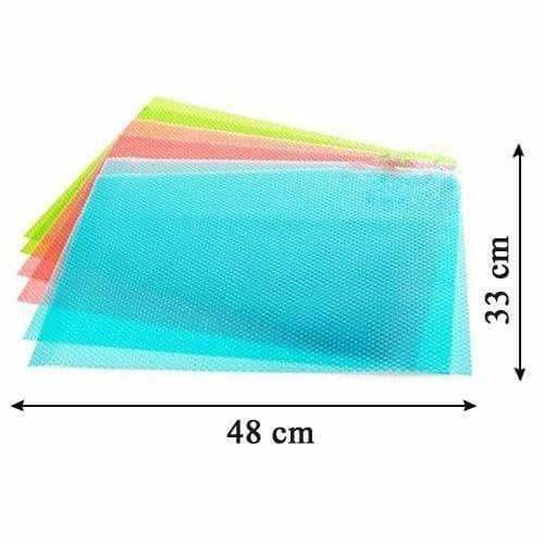 Refrigerator Drawer Mat 6 Piece Set - MultiColor - Distacart