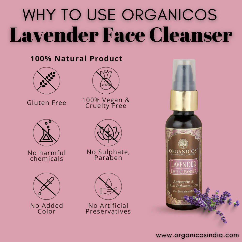Organicos Lavender Face Cleanser - Distacart