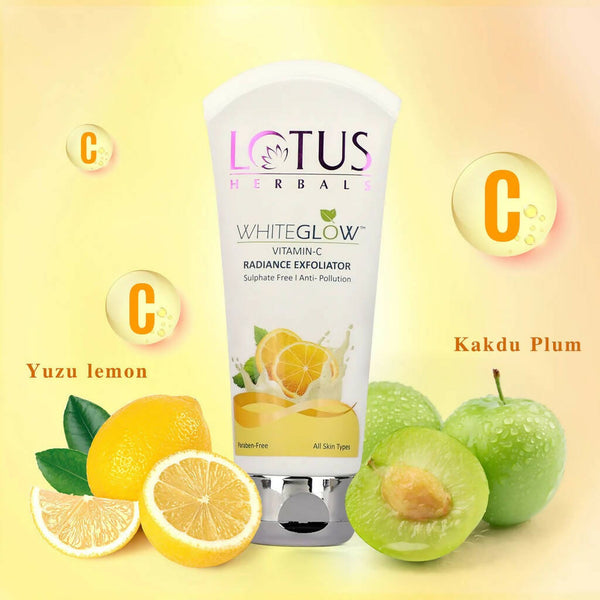 Lotus Herbals WhiteGlow Vitamin-C Radiance Exfoliator - Distacart