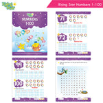 Thumbnail for Rising Star Fun Learning Senior KG Books Set of 6| Ages 5-6 Years| Alphabet Letters, Cursive Writing, Number, Colouring, Rhymes & Stories Book - Distacart