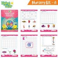 Thumbnail for Rising Star Preschool Learning Nursery Kit A| General Knowledge| Know Your Alphabet| Numbers| Rhymes & Stories| Worksheets & Assessment Book - Distacart