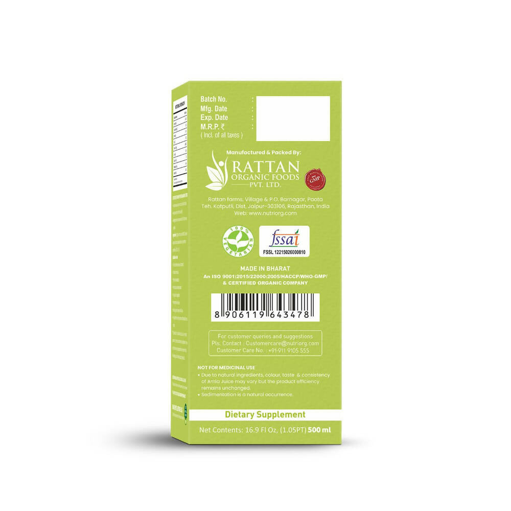Nutriorg Amla Juice - Distacart