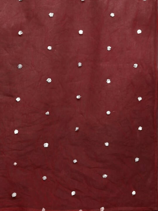 Varanga Floral Embroidered Regular Chanderi Silk Zari Kurta with Trousers & Dupatta - Distacart