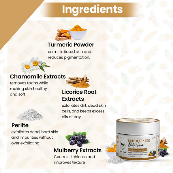 The Natural Wash Brightening Body Scrub - Distacart