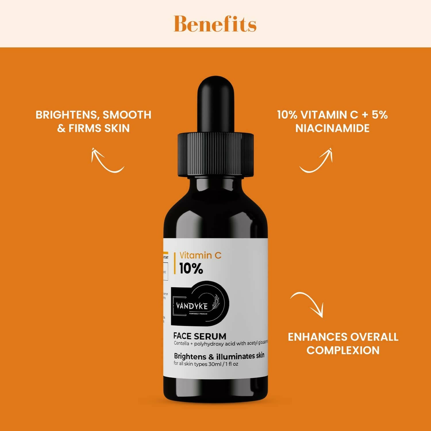 Vandyke Vitamin C 10% Face Serum - Distacart