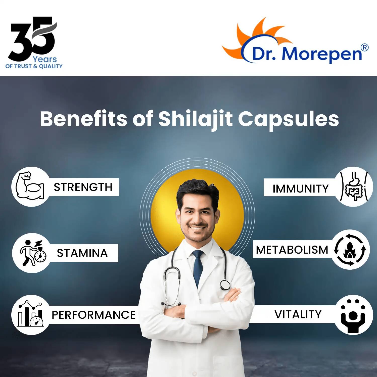 Dr. Morepen S J Capsules and Testosterone Booster Tablets Combo - Distacart