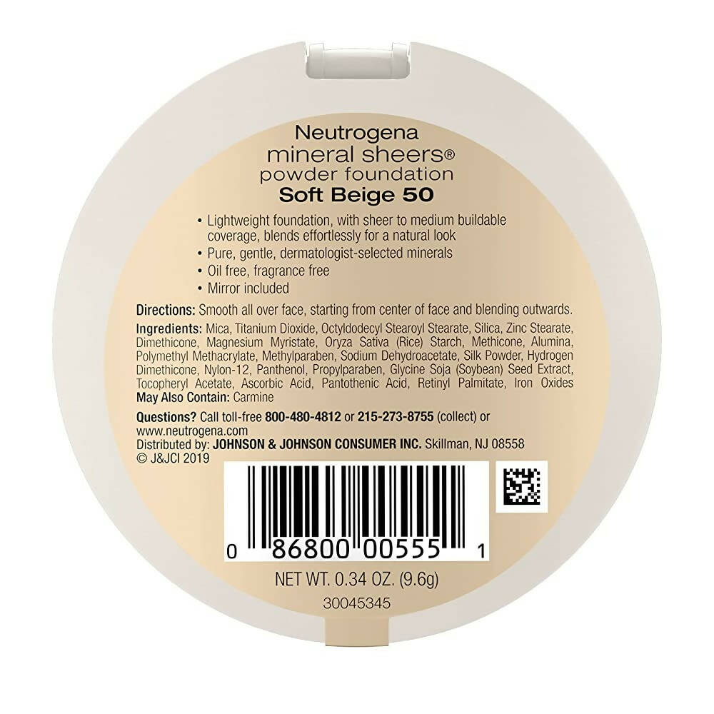 Neutrogena Mineral Sheers Compact Powder Foundation - Distacart