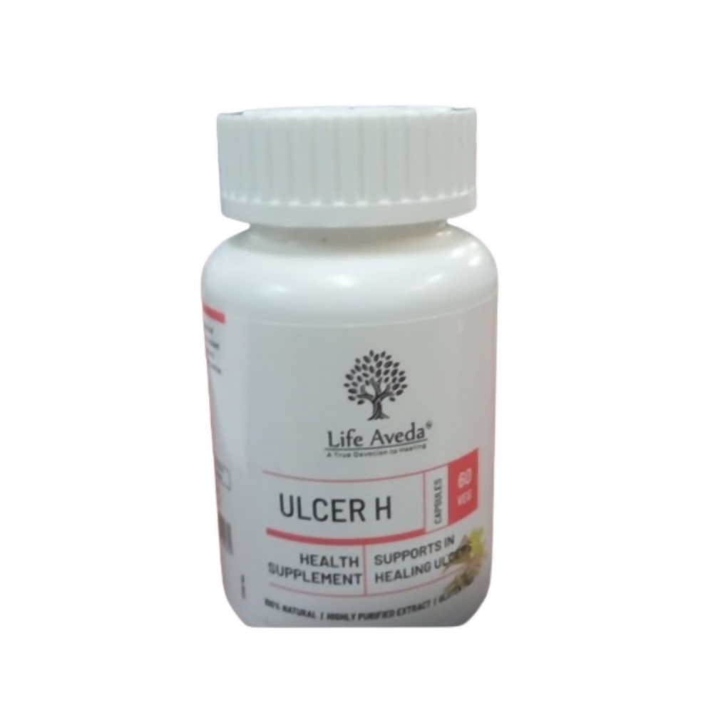 Life Aveda Ulcer H Veg Capsules - Distacart