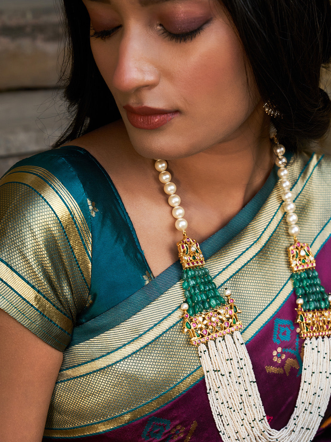 Janasya Wine Cotton Silk Woven Ethnic Motifs Patola Saree - Distacart