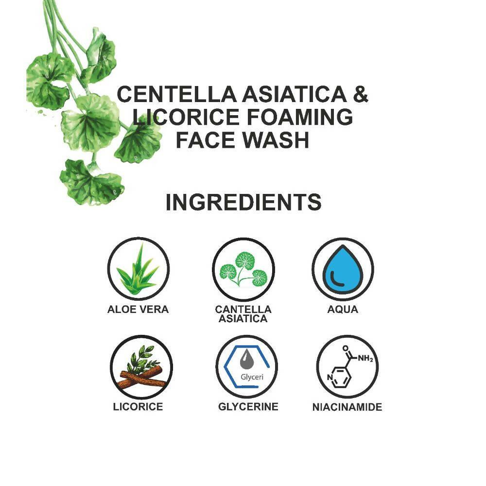 Love Earth Centella Asiatica & Licorice Foaming Face Wash - Distacart