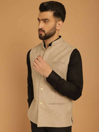 Thumbnail for Even Apparels Pure Wool Nehru Jacket - Off White - Distacart