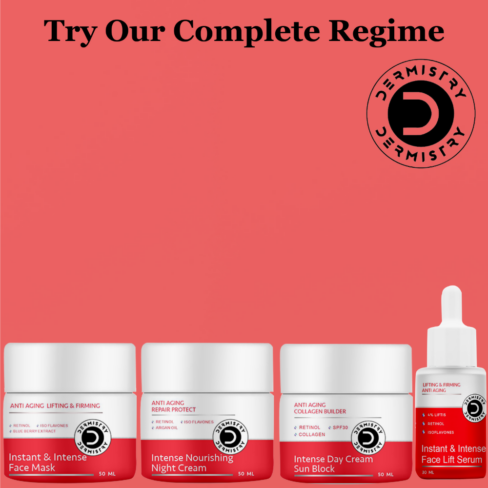 Dermistry Anti Aging Instant Intense Face Mask Retinol Blue Berry Lifting Firming Skin Tightening - Distacart