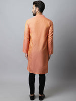 Thumbnail for Even Apparels Red Color Pure Cotton Men's Kurta With Side Placket (STR1199) - Distacart