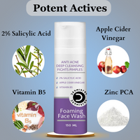Thumbnail for Dermistry 2% Salicylic Acid Anti Acne Oil Control Pimples Remover Foaming Face Wash - Distacart