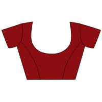 Thumbnail for Vamika Maroon Desinger China Chifon With Piping And Lace Saree - Distacart