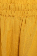 Thumbnail for Janasya Women's Mustard Cotton Embroidered Kurta With Palazzo - Distacart