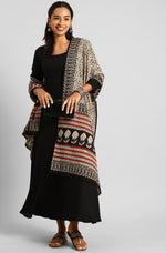 Thumbnail for Janasya Women's Black Rayon Solid Kurta With Dupatta - Distacart