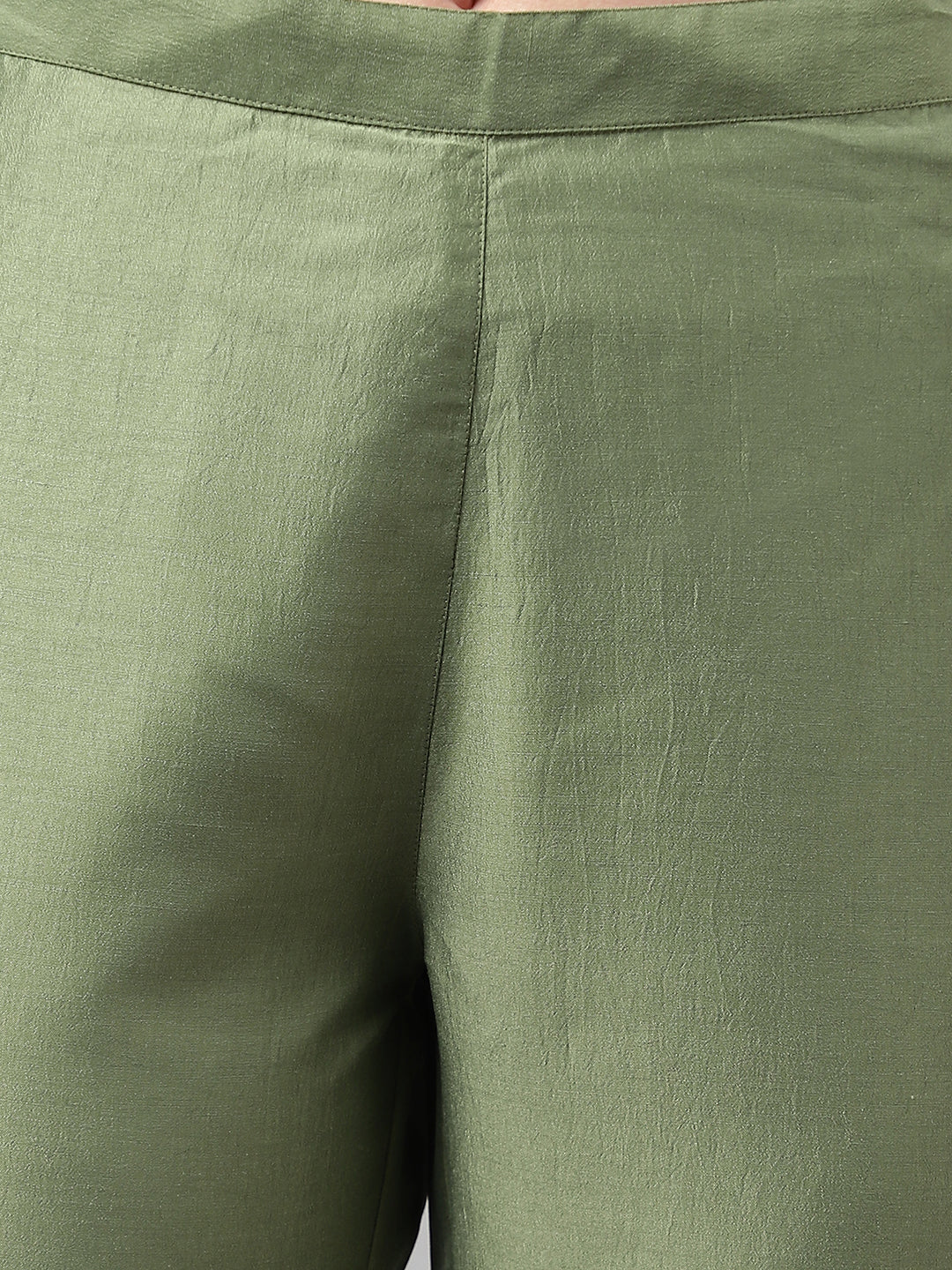 Janasya Women's Green Chinon Solid Straight Festive Kurta Set - Distacart