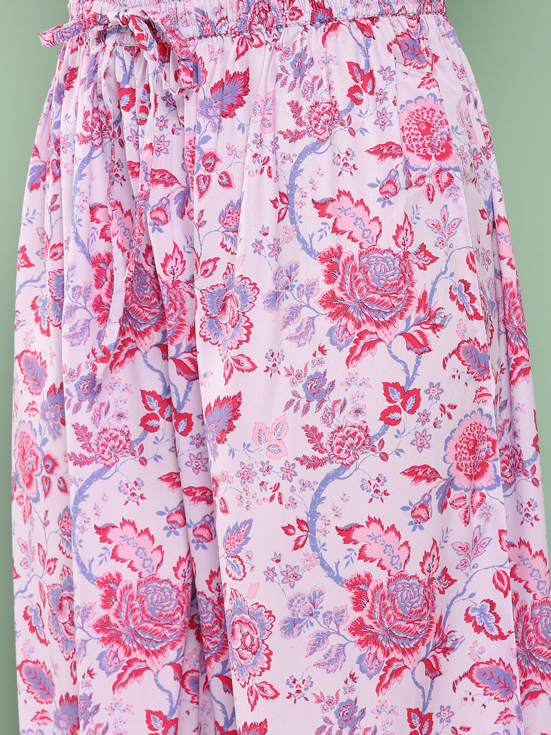 Janasya Women's Lavender Crepe Digital Printed A-line Casual Top Set - Distacart